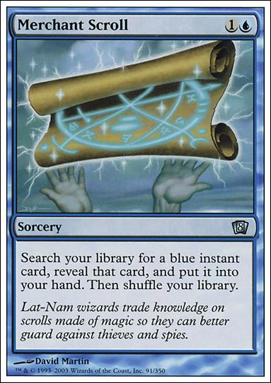 Magic the Gathering: 8th Edition (Base Set) card 91 Merchant Scroll