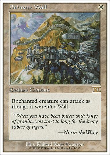Magic the Gathering: 6th Edition (Base Set) card 1 Animate Wall