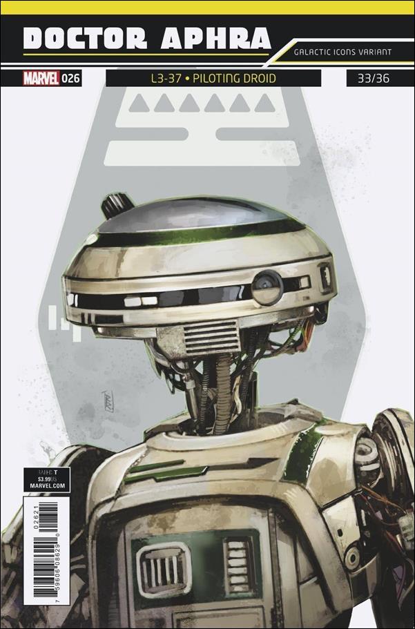 Doctor Aphra issue 26-B Rod Reis Galactic Icons Cover