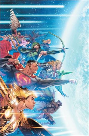 Dark Crisis issue 5-F Daniel Sampere 1:100 Foil Cardstock Cover