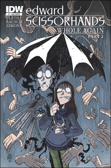Edward Scissorhands issue 7-B Drew Rausch Subscription Cover