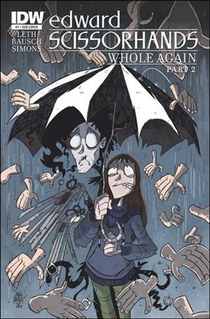 Edward Scissorhands issue 7-B Drew Rausch Subscription Cover