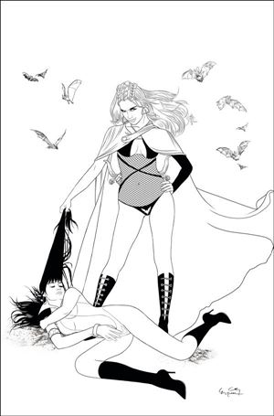 Vampirella (2019) issue 12-R Ergun Gunduz 1:35 Black & White Virgin Cover