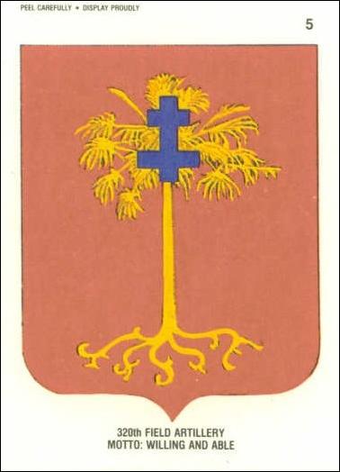 Desert Storm: Series 1 (Sticker Subset) card 5 320th Field Artillery
