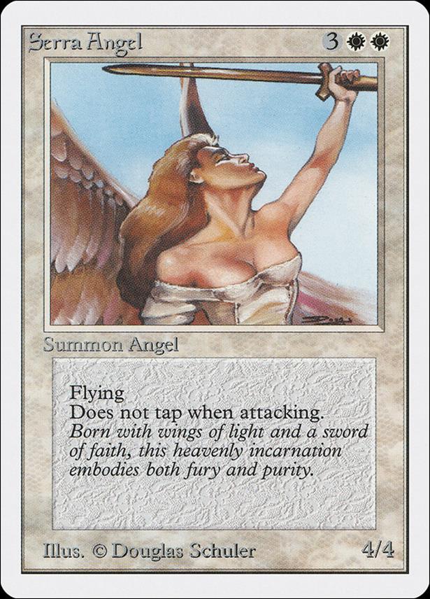 Magic the Gathering: Unlimited (Base Set) card 40 Serra Angel