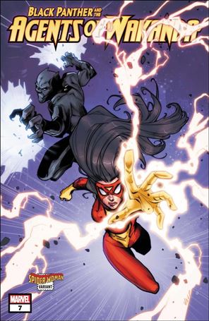 Black Panther and the Agents of Wakanda issue 7-B Valentine Pasche Spider-Woman Cover
