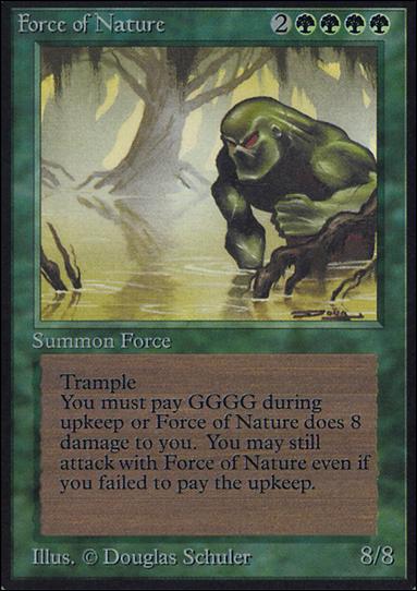 Magic the Gathering: Limited Edition Alpha (Base Set) card 194 Force of Nature