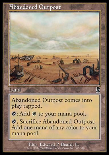 Magic the Gathering: Odyssey (Base Set) card 312 Abandoned Outpost
