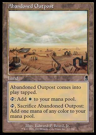 Magic the Gathering: Odyssey (Base Set) card 312 Abandoned Outpost