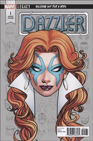 Dazzler: X Song issue 1-C Mike Mckone 1:10 Legacy Headshot Cover