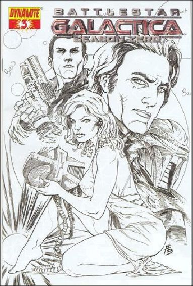 Battlestar Galactica: Season Zero issue 3-E Adriano Batista Sketch Cover