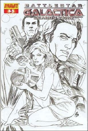 Battlestar Galactica: Season Zero issue 3-E Adriano Batista Sketch Cover