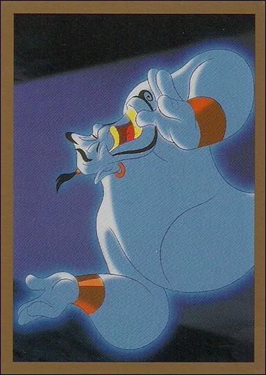 Aladdin (Base Set) card 42 Rub a lamp--look who pops out!