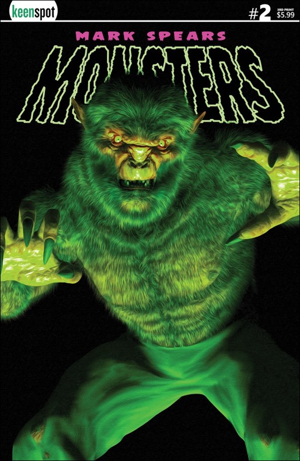Mark Spears Monsters issue 2-N Mark Spears "Werewolf" Cover (Third Printing)