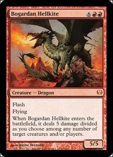 Magic the Gathering: Duel Decks: Knights vs. Dragons (Base Set) card 47 Bogardan Hellkite
