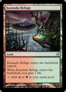 Magic the Gathering: Duel Decks: Heroes vs. Monsters (Base Set) card 71 Kazandu Refuge