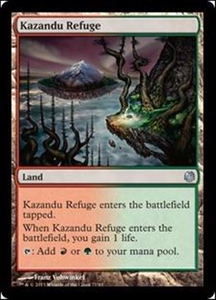 Magic the Gathering: Duel Decks: Heroes vs. Monsters (Base Set) card 71 Kazandu Refuge