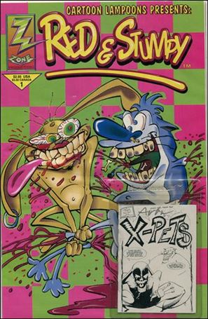 Cartoon Lampoons Presents: Red & Stumpy issue 1-B Signed Trading Card Edition