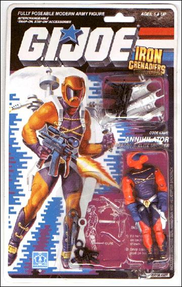 G.I. Joe: A Real American Hero 3 3/4" Basic Action Figures figure 111-B Annihilator (Destro's Troopers) "Enemy" Filecard