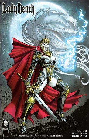 Lady Death: Scorched Earth (2019) issue 1-B Black & White Edition