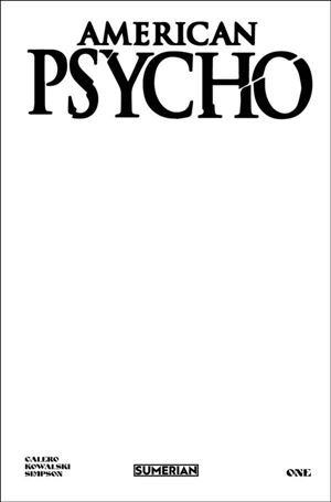 American Psycho (2023) issue 1-I Blank/Sketch Cover