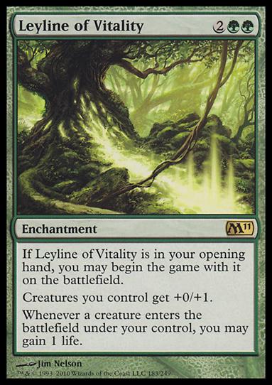 Magic the Gathering: 2011 Core Set (Base Set) card 183 Leyline of Vitality