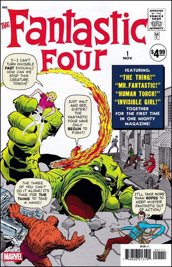 Fantastic Four (1961) issue 1-K Facsimile Edition (2025) Cover (2nd Printing)