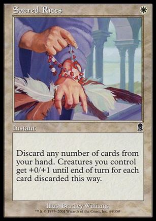 Magic the Gathering: Odyssey (Base Set) card 44 Sacred Rites