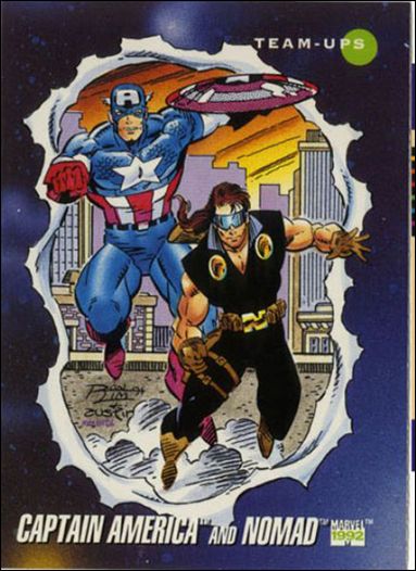 Marvel Universe: Series 3 (Base Set) card 80 Captain America and Nomad
