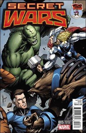Secret Wars issue 5-K Dale Keown Mile High Comics Connecting Cover