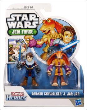 Star Wars: Jedi Force Figures figure 1 Anakin Skywalker & Jar Jar