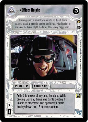 Star Wars: Theed Palace Limited (Base Set) card 85 Officer Dolphe