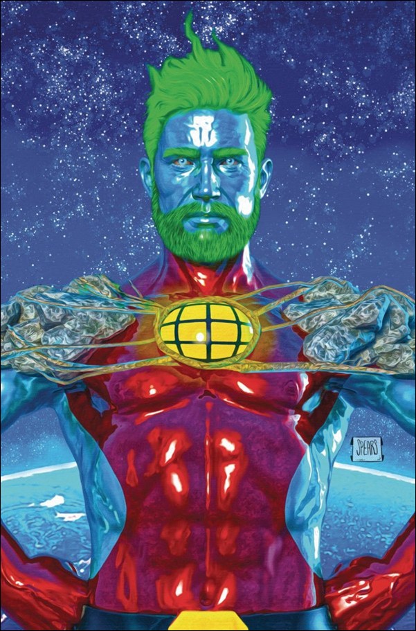 Captain Planet (2025) issue 1-M Mark Spears Foil Virgin 1:15 Cover