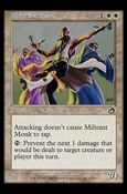 Magic the Gathering: Torment (Base Set) card 9 Militant Monk