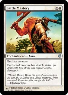 Magic the Gathering: Duel Decks: Heroes vs. Monsters (Base Set) card 27 Battle Mastery