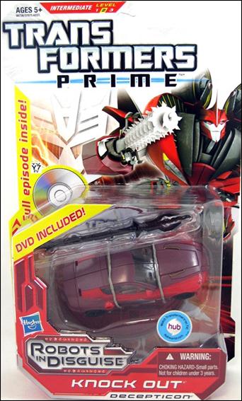Transformers Prime (Deluxe Class) figure 8-B Knock Out with DVD