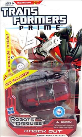 Transformers Prime (Deluxe Class) figure 8-B Knock Out with DVD