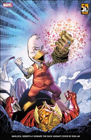 Warlock: Rebirth issue 1-C Ron Lim Howard the Duck Cover