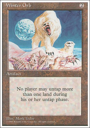 Magic the Gathering: 4th Edition (Base Set) card 358 Winter Orb