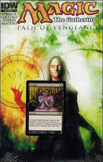 Magic: The Gathering - Path of Vengeance issue 4-C Polybagged menton3 1:10 Cover with Card