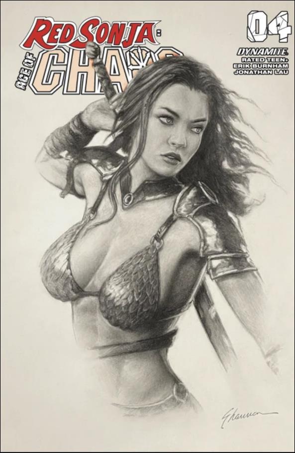 Red Sonja: Age of Chaos issue 4-X Shannon Maer Frankies Comics Cover 1/3000