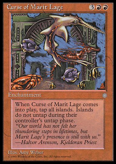 Magic the Gathering: Ice Age (Base Set) card 181 Curse of Marit Lage