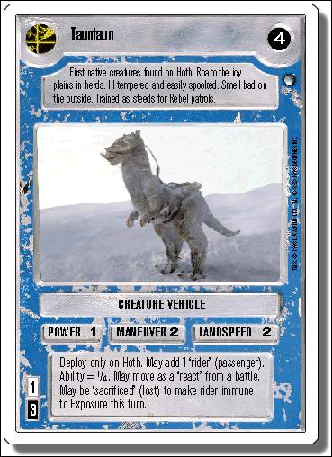 Star Wars: Hoth Revised (Base Set) card 151 Tauntaun