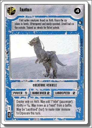 Star Wars: Hoth Revised (Base Set) card 151 Tauntaun