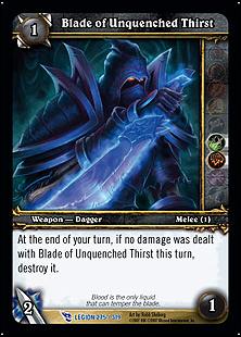 World of Warcraft: March of the Legion (Base Set) card 275 Blade of Unquenched Thirst