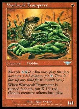 Magic the Gathering: Legions (Base Set) card 116 Warbreak Trumpeter