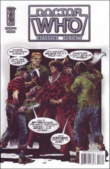 Doctor Who Classics Series 2 issue 3-B Dave Gibbons Retro Art Cover