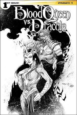 Blood Queen vs Dracula issue 1-G Ardian Syaf 1:25 Black & White Cover