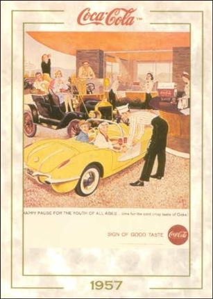 Coca-Cola Collection Series 1 (Base Set) card 66 The Drive-In