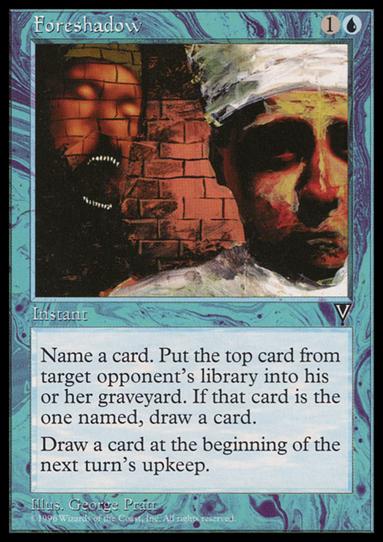 Magic the Gathering: Visions (Base Set) card 33 Foreshadow